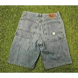 Polo Jeans Co RL Jean Shorts Sz 34 Jorts Wide Leg Skate Y2K Carpenter Work Wear
